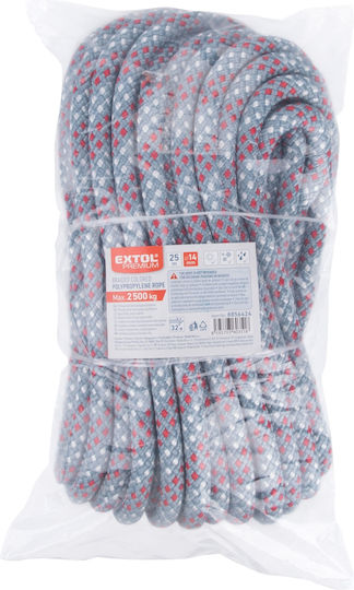 Sfoară Colorată Din Polipropilenă Extol Premium 8856424 Ø14mm X 25m 2500kg