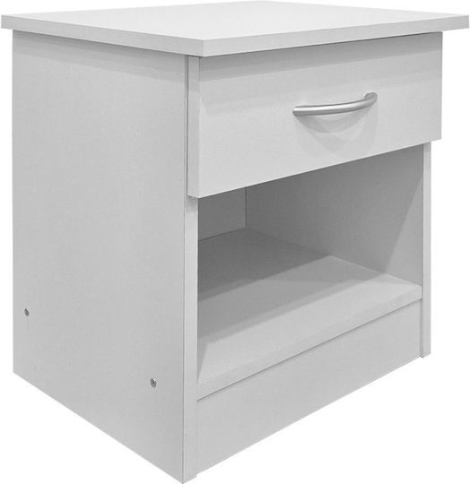 Bedy Wooden White 40x34x42cm Bedy Wooden White 40x34x42cm