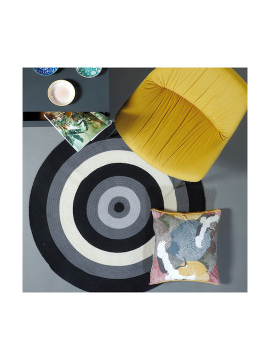 Kentia Jake Rug Round Summer 22 Grey