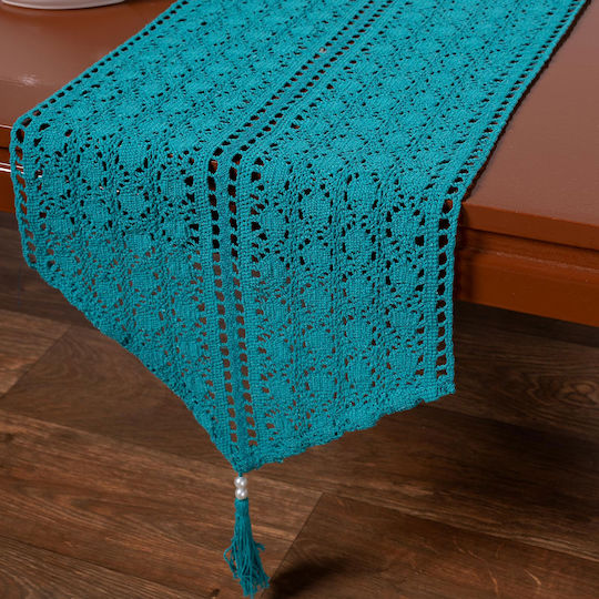 Silk Fashion Ράνερ C210 Πλεκτό Seagreen 32x160εκ. Silk Fashion Ράνερ C210 Πλεκτό Seagreen 32x160εκ.