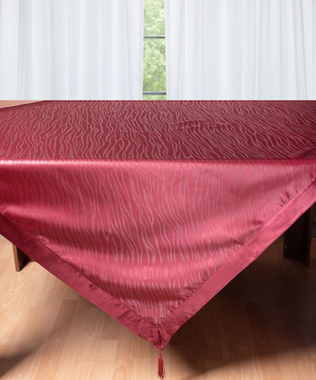 Silk Fashion Checkered Burgundy 2009 80x80cm Tablecloth Silk Fashion Checkered Burgundy 2009 80x80cm Tablecloth