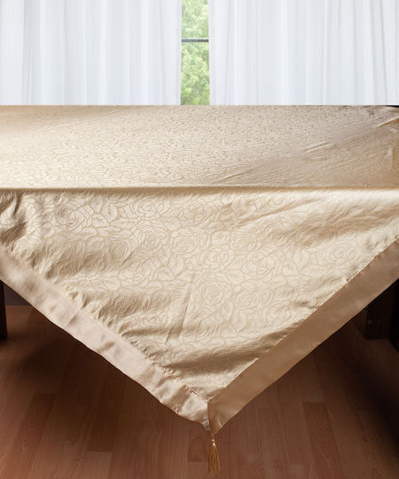 Silk Fashion 2009 Gold 130x160cm Tablecloth Silk Fashion 2009 Gold 130x160cm Tablecloth