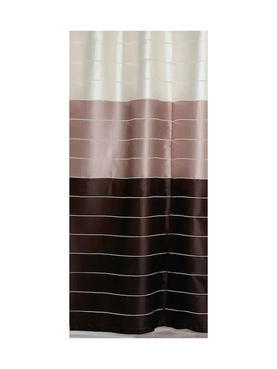 Import Hellas Multi Shower Curtain 180x200cm Coffee