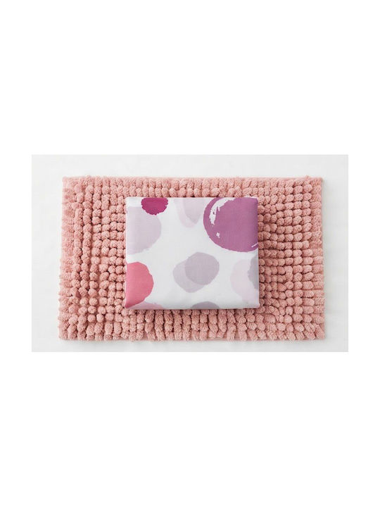 Chios Hellas Duschvorhang Stoff 180x180cm Rosé