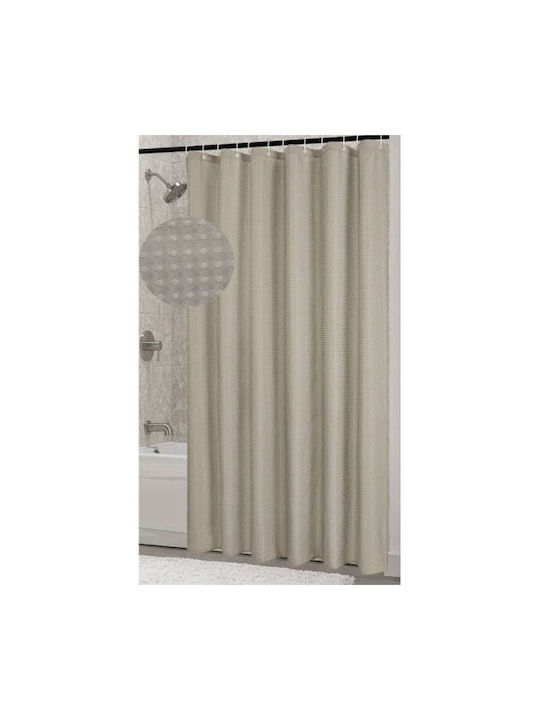 TnS Shower Curtain Fabric 180x180cm Beige