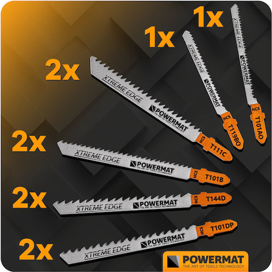 Set Lame Fierăstrău Pendular Powermat 10 Bucăți Pm1372