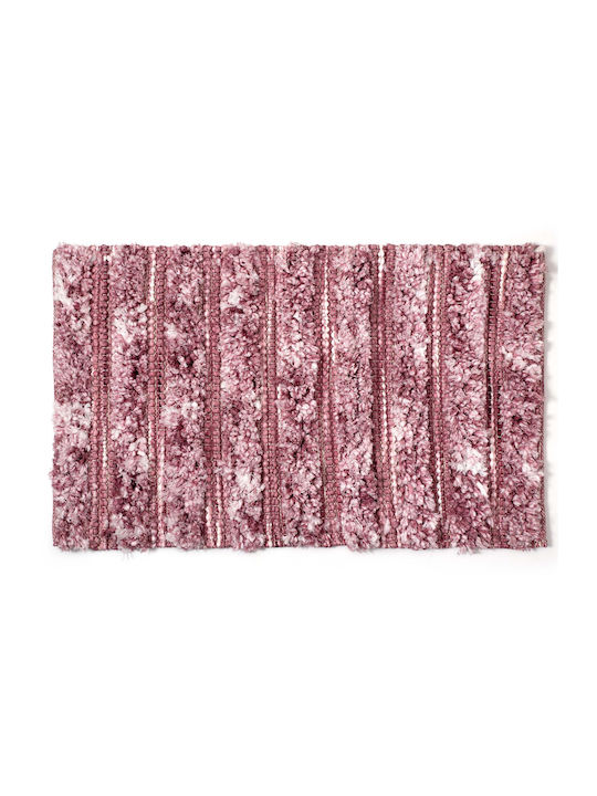 Silk Fashion Bath Mat Pink 70x140cm