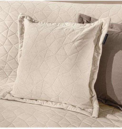 Guy Laroche Avalon Four-Seater Sofa Throw Velvet 170x350cm Cream