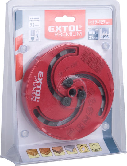 Verstellbarer Bohrer Extol 8801610 Ø19-127mm 9mm Schaft