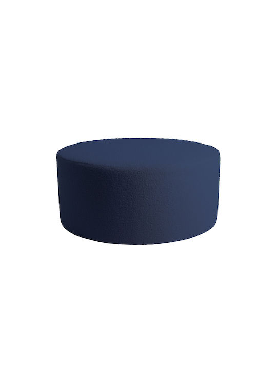 Υποπόδιο Επενδυμένο με Ύφασμα Blue 90x90x40εκ.