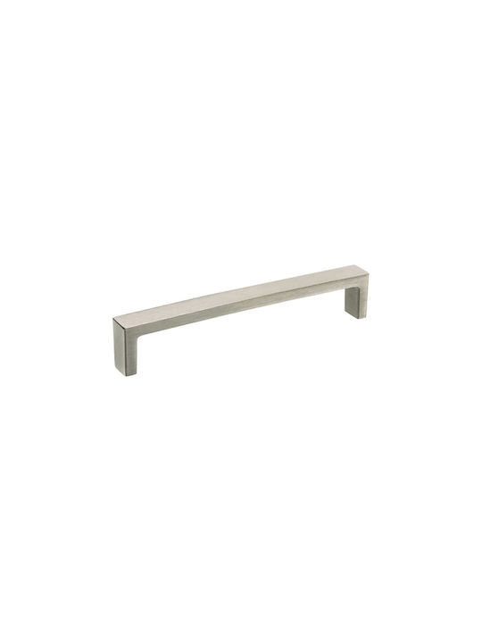 Viometale 05.55 Handle Furniture made of Metallic Nickel Matte with Center Distance 128mm 1pcs