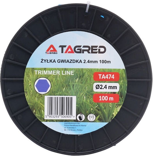 Fir De Tăiere Motocoasă Tagred Professional 2.4 Mm 100 M Ta474