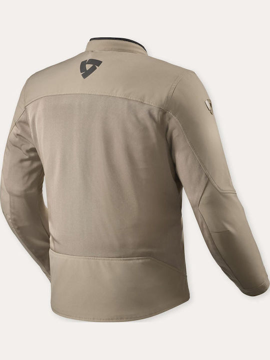 Rev'IT Highcrest Χειμερινό Ανδρικό Μπουφάν Μηχανής Softshell Αδιάβροχο Sand