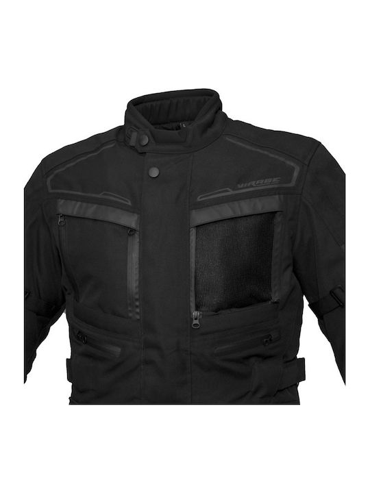 Virage Aspen Men's Motorcycle Jacket 4 Seasons Waterproof Black