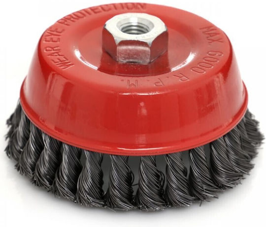Perie Pentru Polizor Unghiular Kraft&dele M14 100mm Sârmă Răsucită Oțel Kd10972