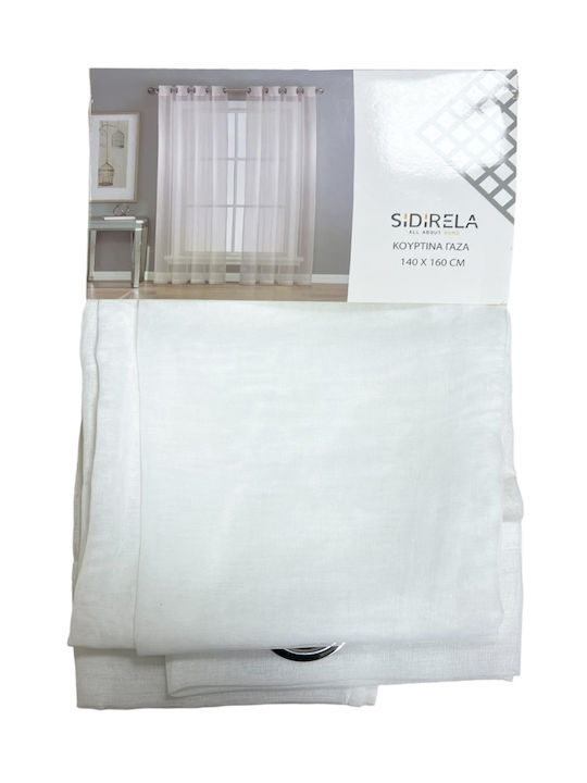 Sidirela Curtain Window with Grommet White 140x160cm
