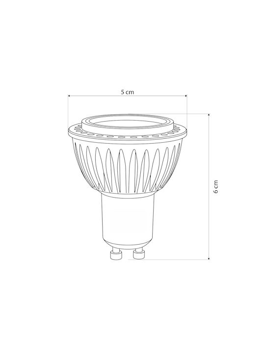 kelvo Recessed Spot with Built-in LED and Warm White Light White 5x5cm