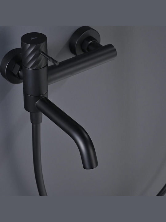 Imex Mixing Bathtub Faucet Complete Set Black
