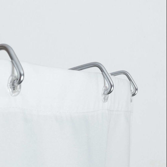 Sealskin Umbrella Shower Curtain Rod Wall Mounted Stainless Steel Chrome 155x80cm