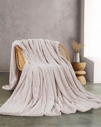 Rythmos Jollein Pătură Polar Fleece Superdublă 220x240 cm Mauve