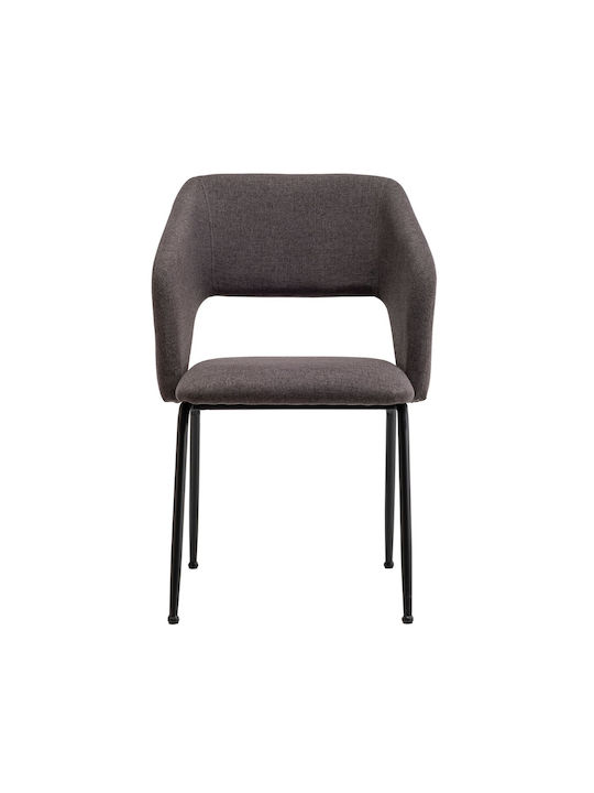 Mona Dining Chair Metallic Grey 58x59x81cm