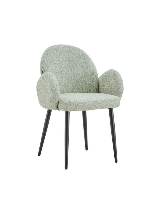 Dining Room Metallic Chair Mint 48x48x82cm