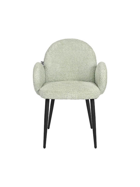 Dining Room Metallic Chair Mint 48x48x82cm