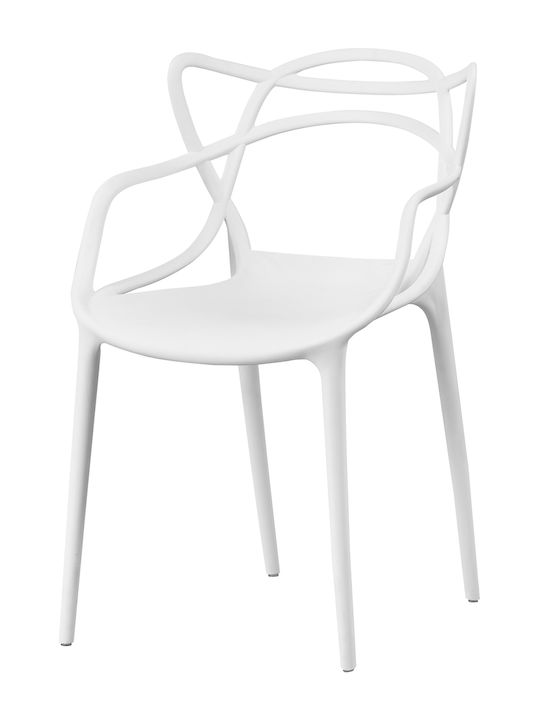 Abstract Dining Room Polypropylene Chair Abstract-leuko 46x44.5x83cm