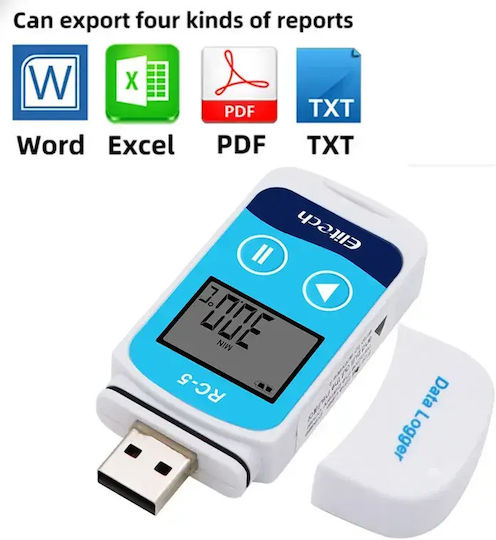 Rc-5 Дигитален Термометър Usb Data Logger