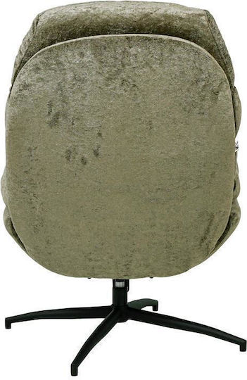 Relax Swivel Armchair with Footstool Ladi 93x78x99cm
