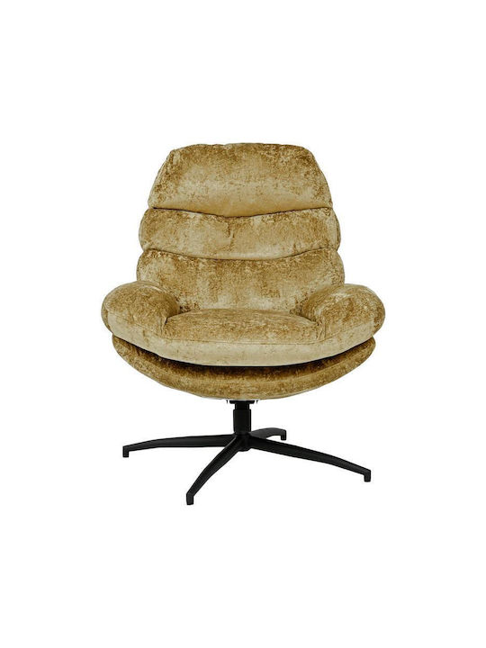 Fylliana Polstersessel mit Fußhocker Senfgelb 93x78x99cm