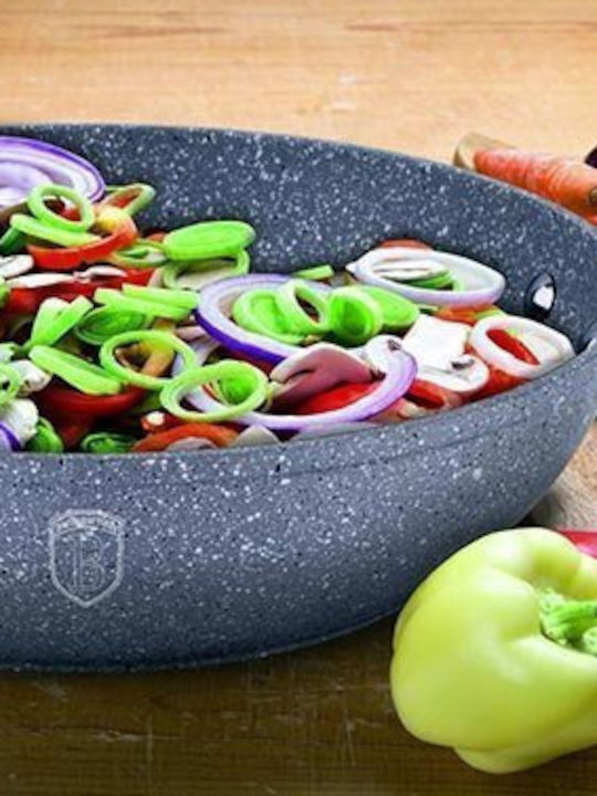 Berlinger Haus Stone Touch Line Cookware Set Made of Aluminum Gray with Stone Interior Coating 6 Pieces