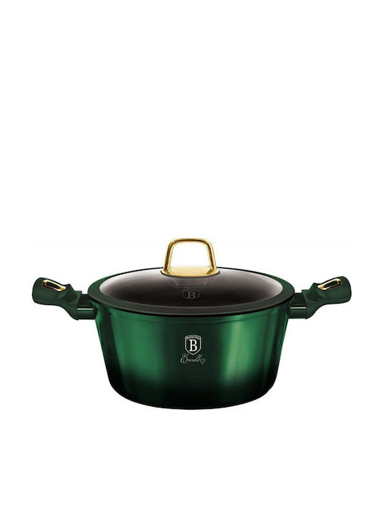 Berlinger Haus Cookware Set from Cast Aluminum Emerald Collection with Non-stick Interior Coating 5 Pieces