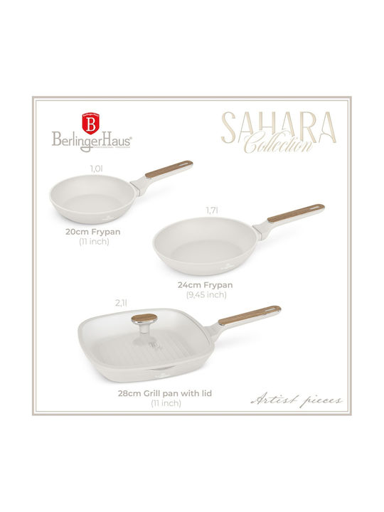 Berlinger Haus Sahara Nordic Collection Pans Set of Aluminum with Non-stick Coating 3pcs