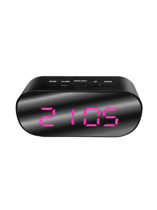 HOMie Digital Wall Clock Mirror 13x6.5cm