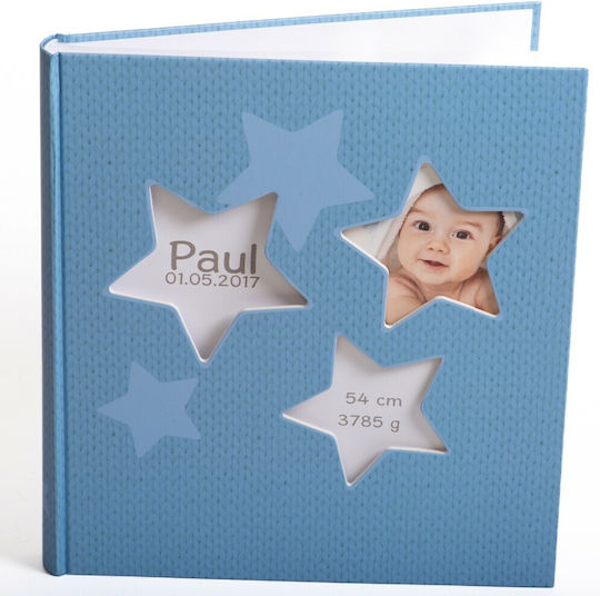 Walther Children's Album Estrella 50 Pages Blue with Rice Paper 28x30.5cm