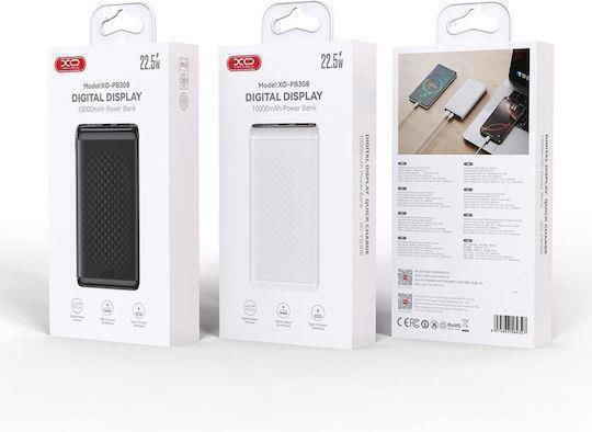 XO PB309 Power Bank 20000mAh 22.5W mit USB-A Ausgangsanschlüsse und USB-C Ausgangsanschlüsse Quick Charge Weiß