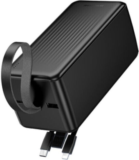 Borofone BJ79C Power Bank 50000mAh with USB-A Port and USB-C Port Black