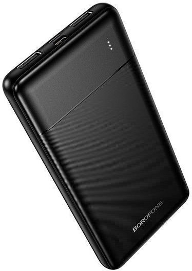 Borofone BJ88 Power Bank 10000mAh with 2 USB-A Ports Black