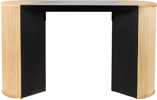 Dining Room Table Black-Natural 140x40.5x81cm Dining Room Table Black-Natural 140x40.5x81cm