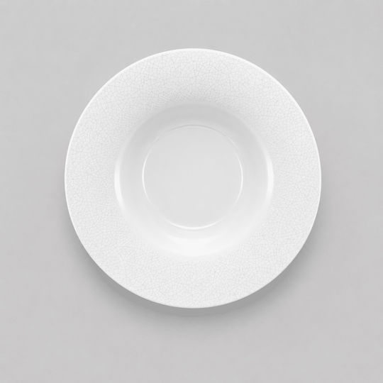 Bauscher Smart Servierplatte aus Porzellan Weiß mit Durchmesser 24cm