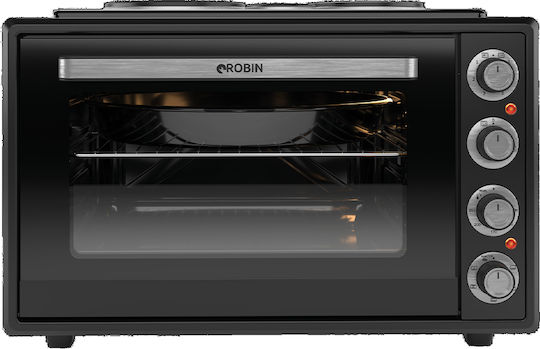 Robin Ηλεκτρικό Κουζινάκι 60lt με 3 Εστίες Μαύρο