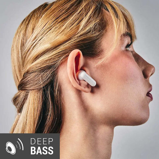 Chill In-Ear Bluetooth-Freisprecheinrichtung Kopfhörer mit Schweißresistenz und Ladeetui Weiß