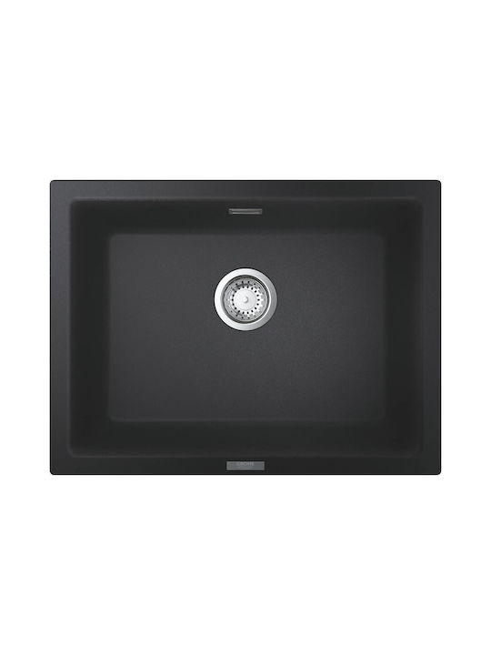 Grohe K 700 31655AP0 Drop-In Spüle aus Verbundgranulat B61xT46cm Granite Black