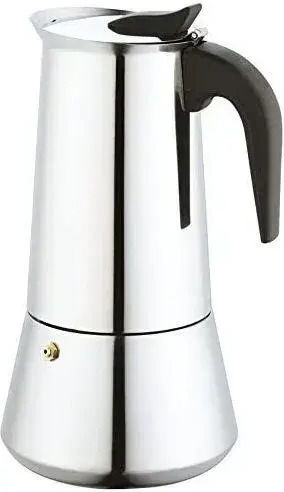 Belogia 085001 Stovetop Espresso Pot for 2Cups Silver