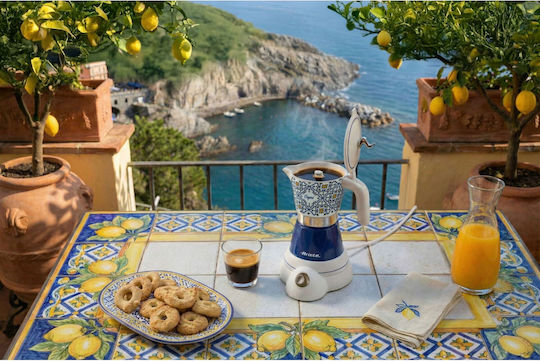 Ariete Moka Ηλεκτρικό Μπρίκι Espresso 400W Μπλε