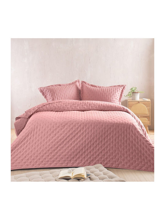 Rythmos Double Coverlet Set Microsatin Rotten Apple 220x240cm 3 Pieces