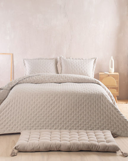Rythmos Coverlets Set Super Double Beige 220x240cm 2 Pieces Rythmos Coverlets Set Super Double Beige 220x240cm 2 Pieces
