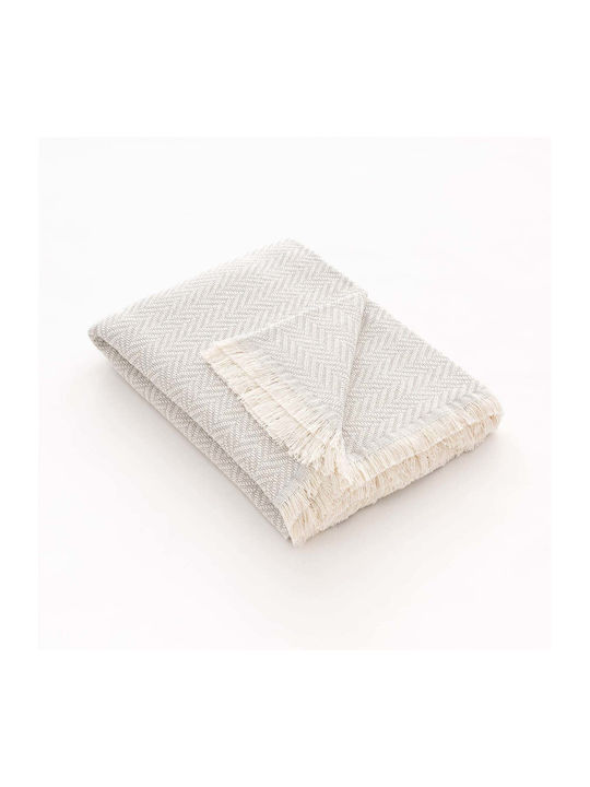 Sofazip Kenya Tagesdecke Anderthalbbetten Sand 180x260cm