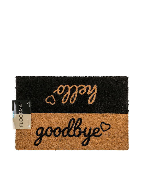 Out of the Blue Entrance Mat made of Coir Hello Goodbye Multicolour 40x60cm
